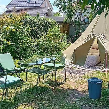 Camping Under The Walnut In Your Own Tent On A Shared Lot And Shared Bathroom Любляна Экстерьер фото