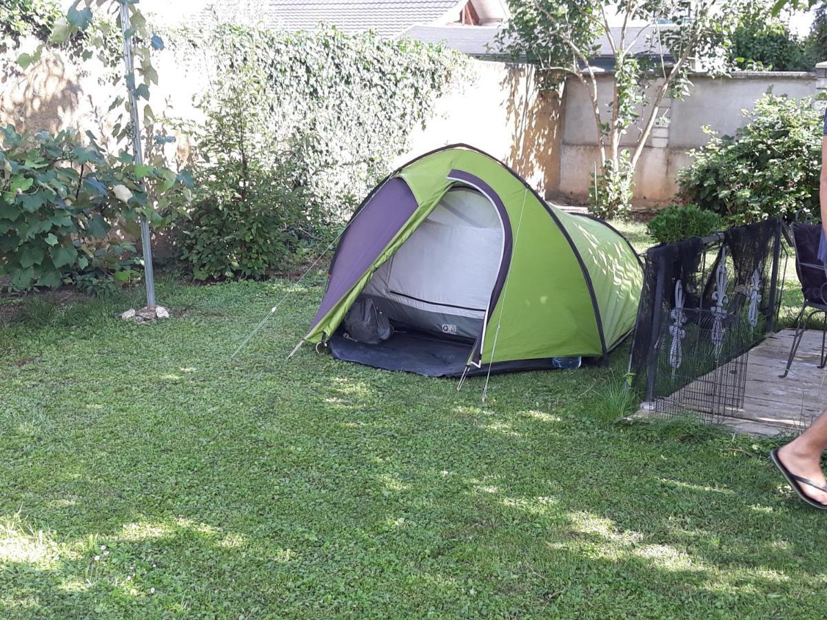 Camping Under The Walnut In Your Own Tent On A Shared Lot And Shared Bathroom Любляна Экстерьер фото